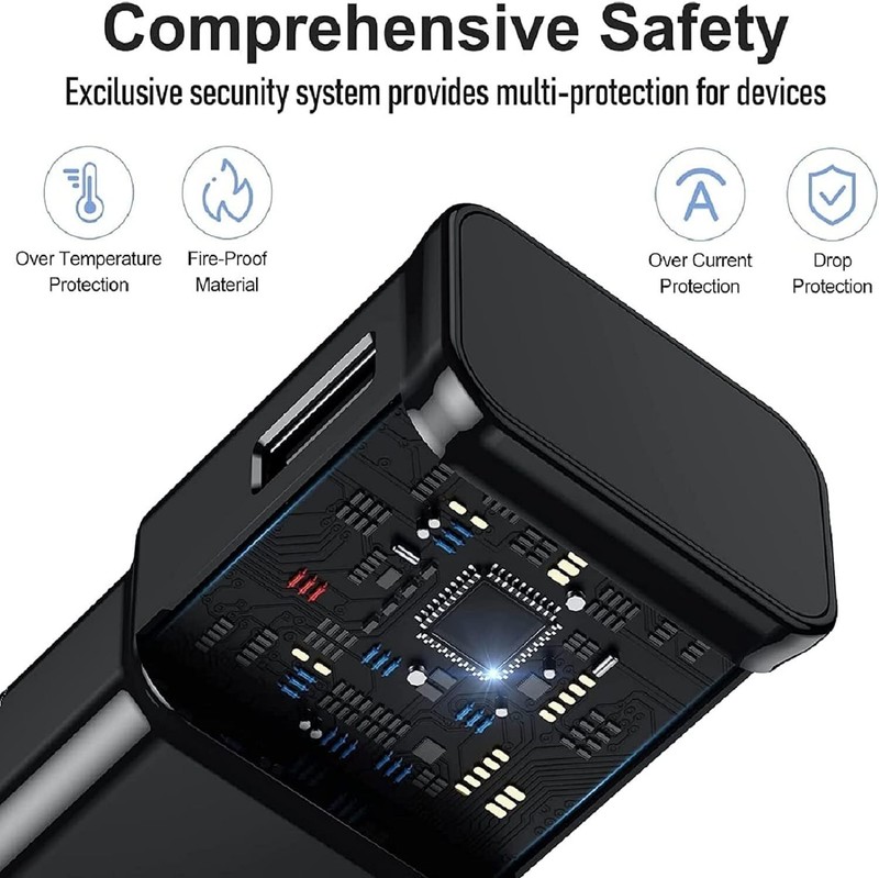 For Samsung Galaxy Note 10 S8 S9 S10 Fast Wall Charger Plug + USB Type C Cable gallery