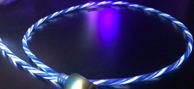 CANDY FLOW LED LIGHT-UP glow USB Cable charger cord FOR ALL MICRO-C TYPE PHONES gallery