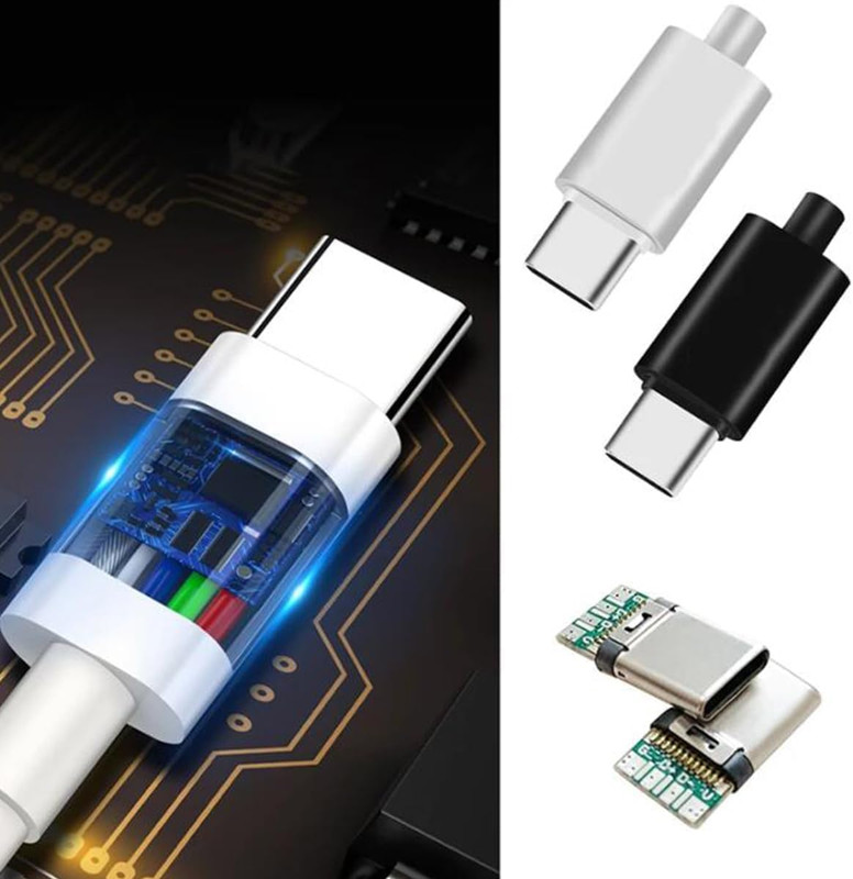 20 Set 24 Pin USB 3.1 Male Connector with Type C Housing,Usb-C Male Plug SMT Typ gallery