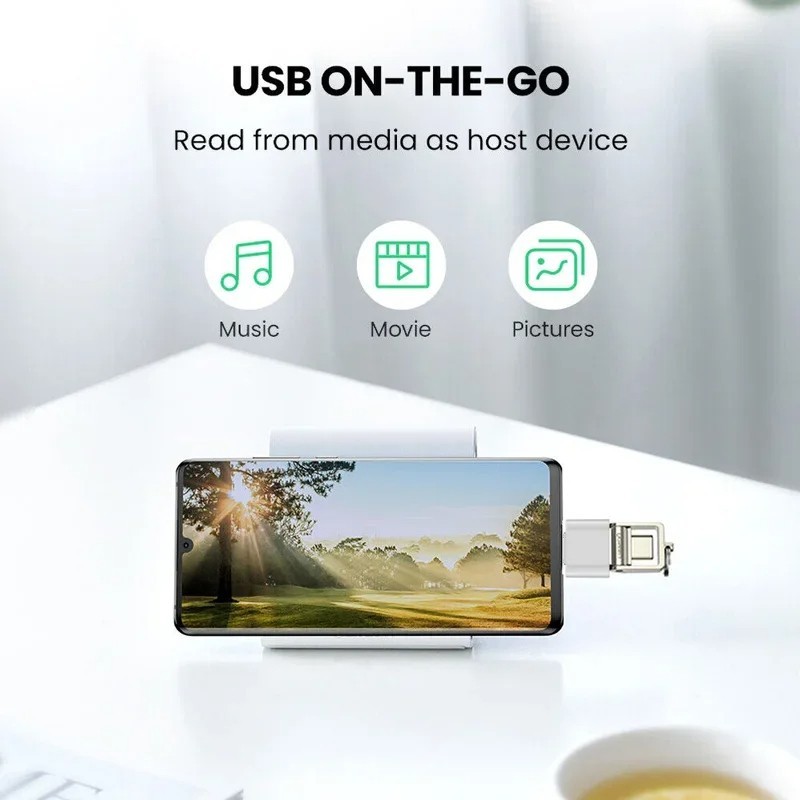 4 Pack USB-C 3.1 Male to USB A Female Adapter Converter OTG Type C Android Phone gallery