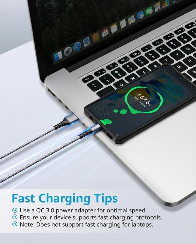 6ft Micro USB Cable 2-Pack - Durable Braided High-Speed Charger for All Devices gallery