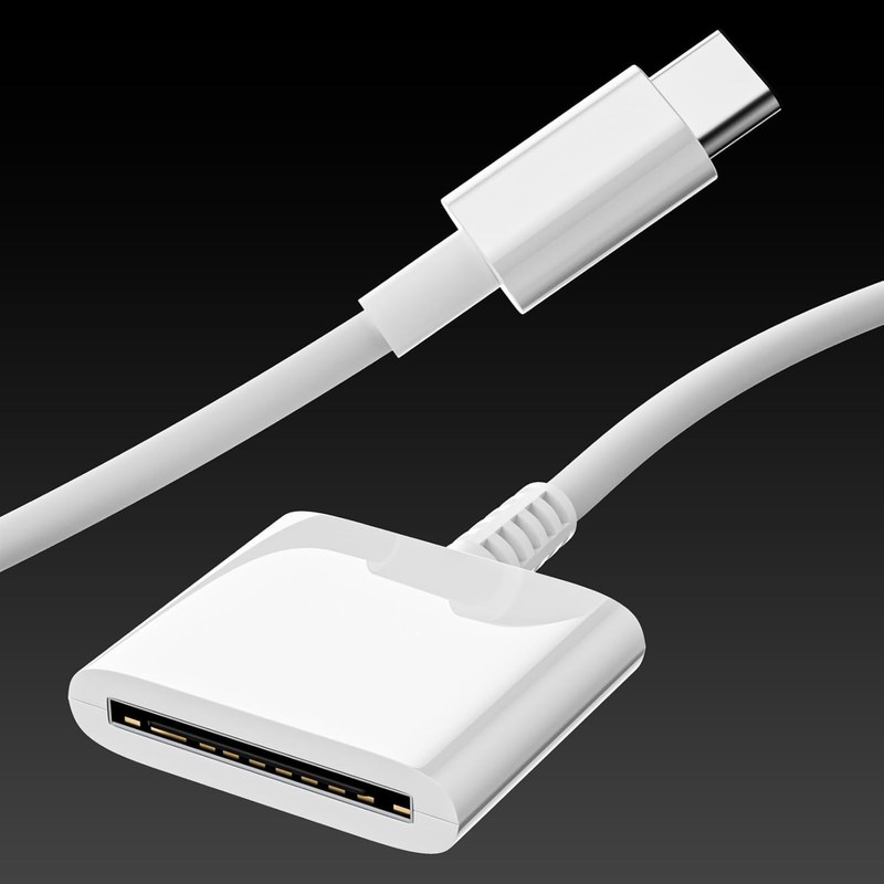 USB C to 30 Pin Female Adapter for iPhone 16, 1 Pack, White/USB-C 30Pin gallery