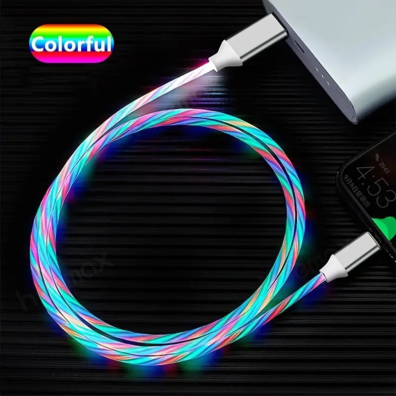 Flowing Glowing Light Cable (iPhone/Android/Type-C) FREE SHIPPING gallery