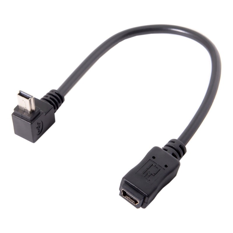 GPS Mini USB B TYPE 5P 90D Up Direct Angled Male to Female Extension Cable gallery