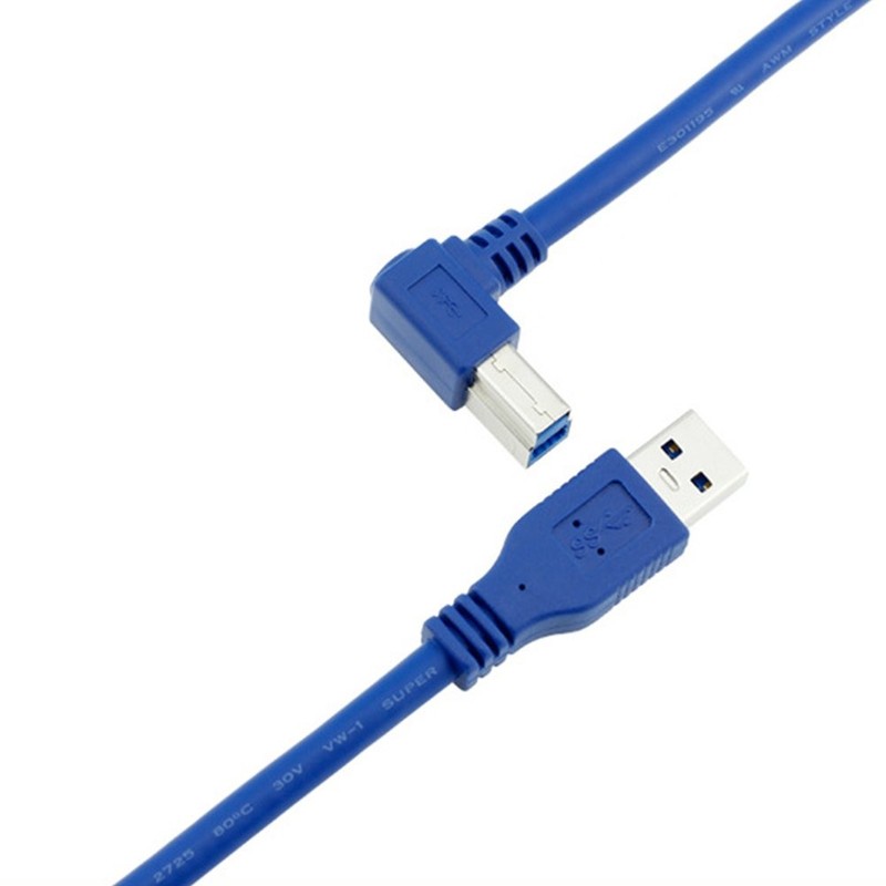 USB 3.0 Cable - Type A-Male to Right Angle Type B-Male Printer Scanner Cord -... gallery