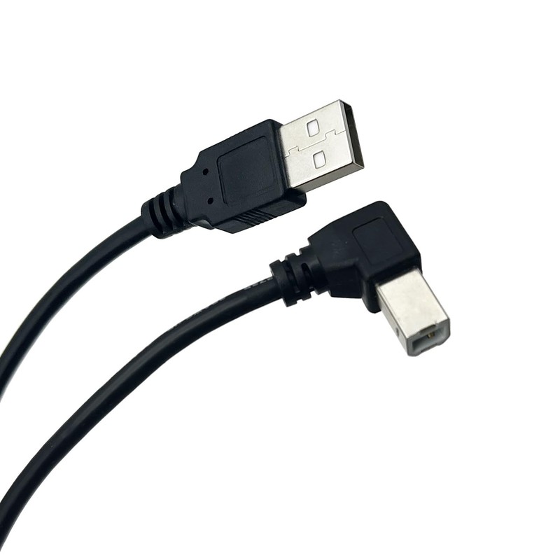 50cm 90 Degree Right Angle USB 2.0 A Male To B Male Printer Scanner Cable gallery