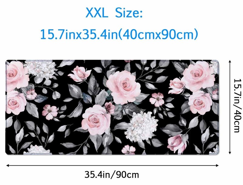 Large Extended Gaming Mouse Pad, Large Non-Slip Rubber Base Mousepad, Keyboar... gallery