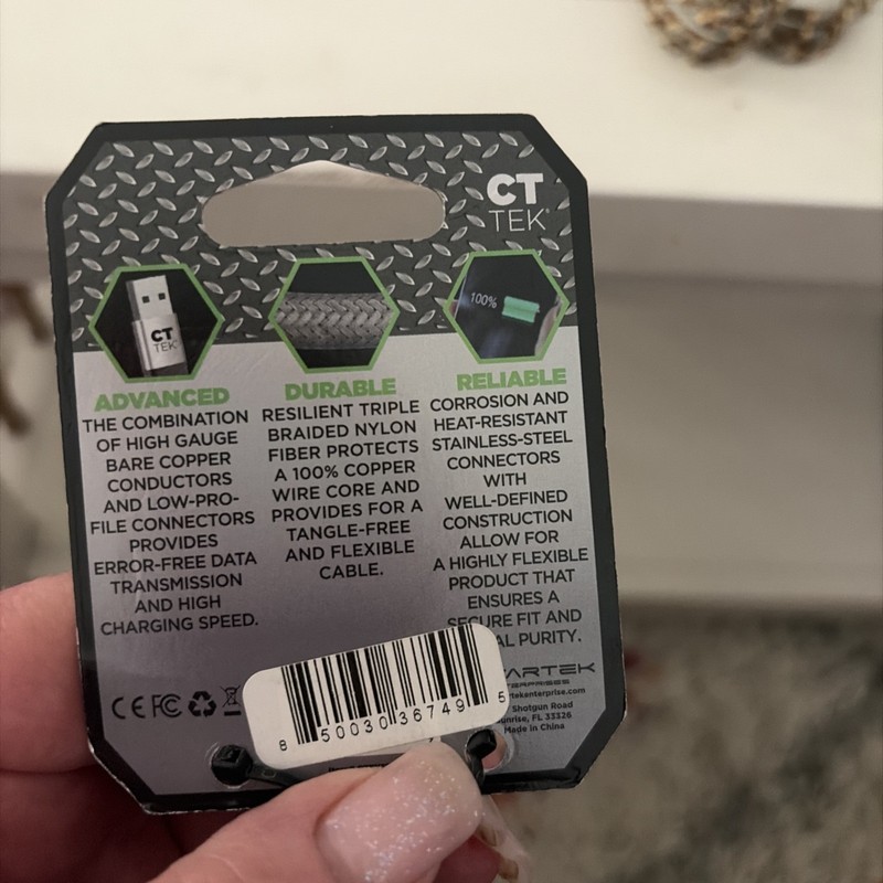 2…CT Tek 12 Ft Micro USB Fast Charging Cables gallery