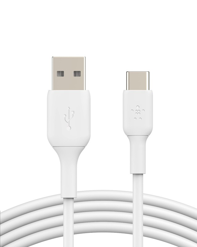 Belkin USB-A to USB-C Cable 3.3ft 15W Type-C Charger Cord White