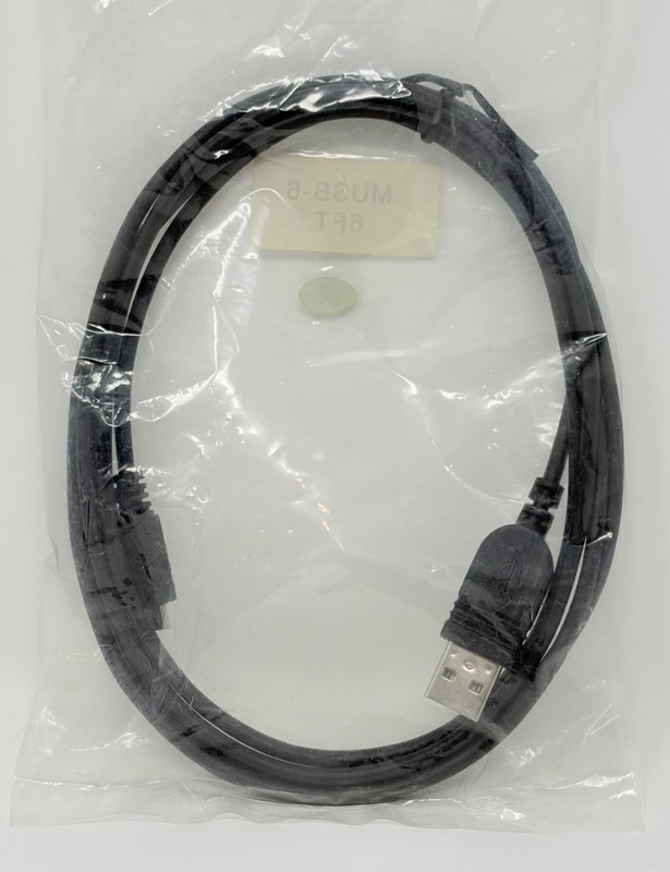 USB-A to Micro-USB Charging Cable Cord 6 FT Black - NEW SEALED gallery