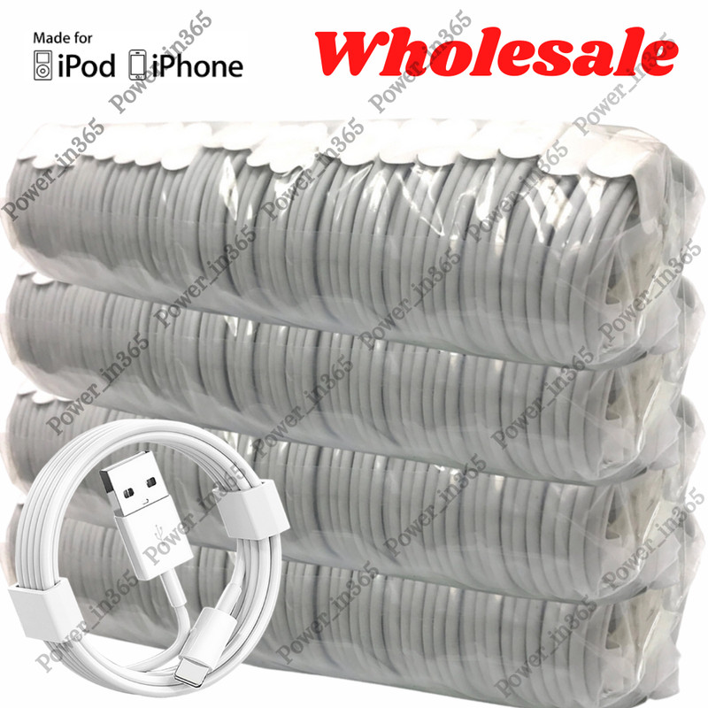 USB Cable Charger Cord 3Ft 6Ft For iPhone 5 6 7 8 X XR XS 11 12 13 14 Wholesale