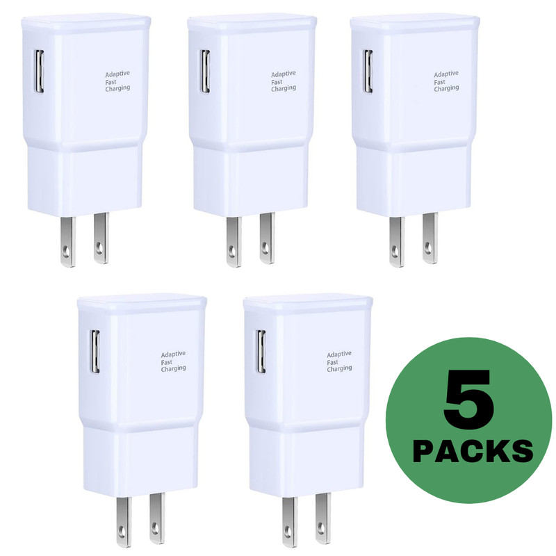 5X For Samsung Galaxy S10 Note10 S8 S9 iPhone Fast Wall Charger US Adapter Lot gallery