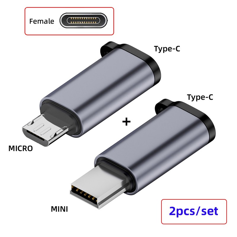 Chenyang 2pcs/lot USB2.0 Power Data Adapter with Chain Holes