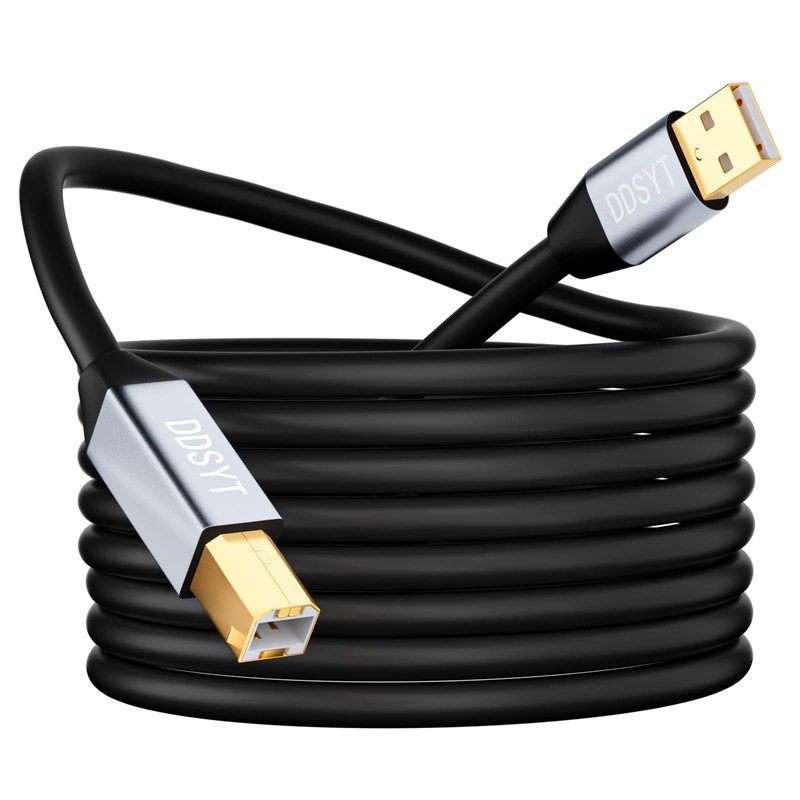 USB 2.0 Printer Cable 6ft, USB-A to USB-B 2.0 Cable with 480 Mbps Transfer Sp…