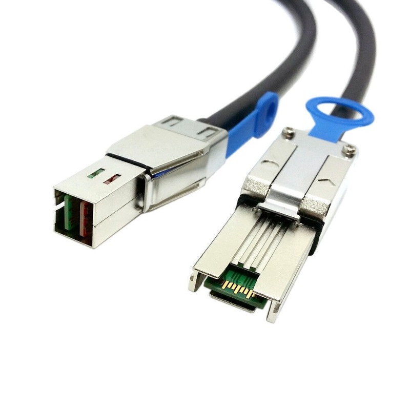 50cm External Mini SAS 4X SFF-8088 to Mini SAS High Density HD SFF-8644 Cable gallery