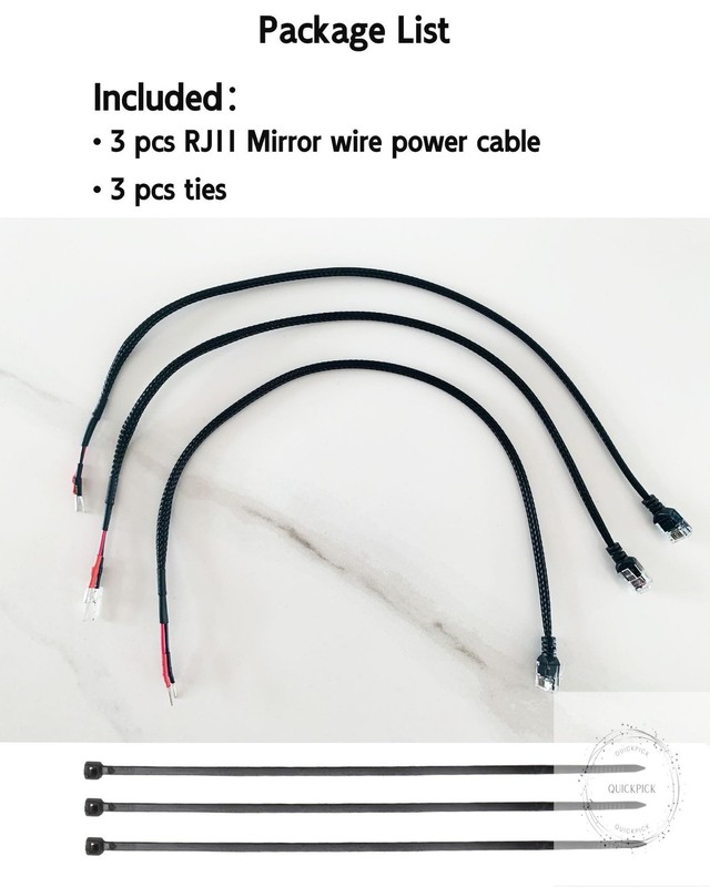 RJ11 Mirror Tap Radar Detector Hardwire Kit Compatible with Uniden R8 R7 R4 R3 gallery