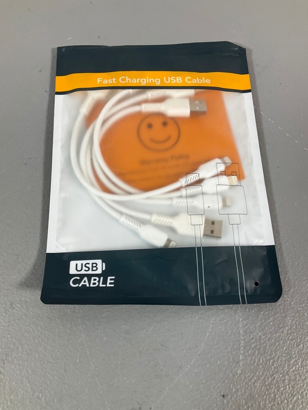 Fast Charging 6-Inch USB Cable 5-Pack, White – Includes 12-Month Warranty