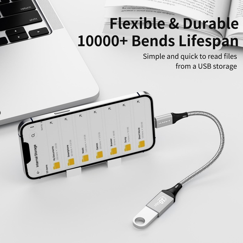 USB C to USB 3.0 Adapter 2 Pack, 10Gbps SuperSpeed - Thunderbolt3 OTG Cable C... gallery