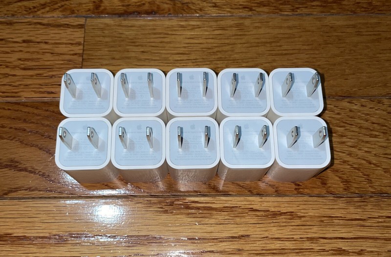 10x OEM Wall Charger Adapter Power Block USB Apple iPhone 5 6 7 8 XS XR