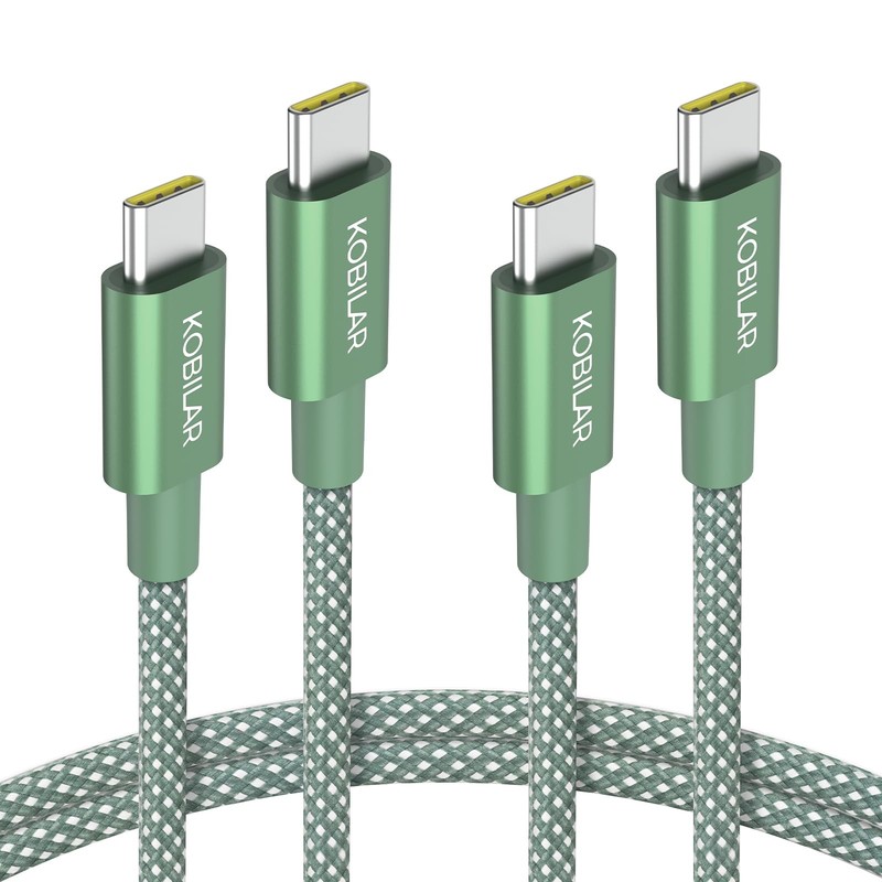USB C to USB C Cable,60W 3A Fast Charging USB C Charger Cable,2pack-5ft, Allu...