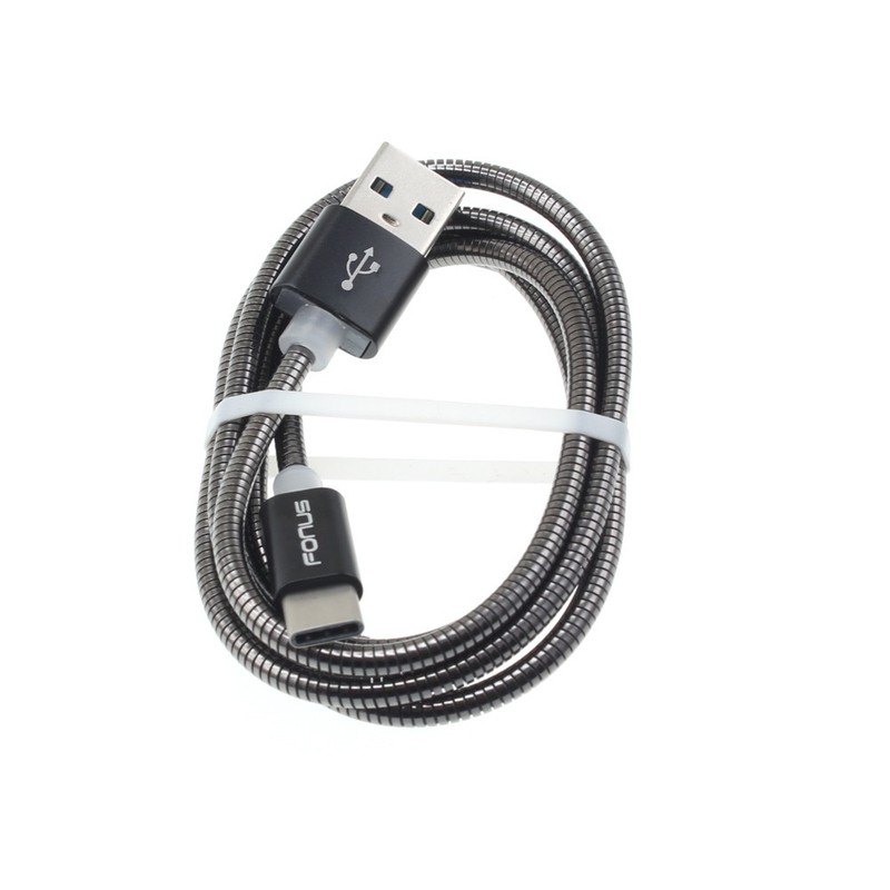 For Galaxy Z Flip7/FE – Metal USB Cable 3ft Type-C Charger Cord Power Wire