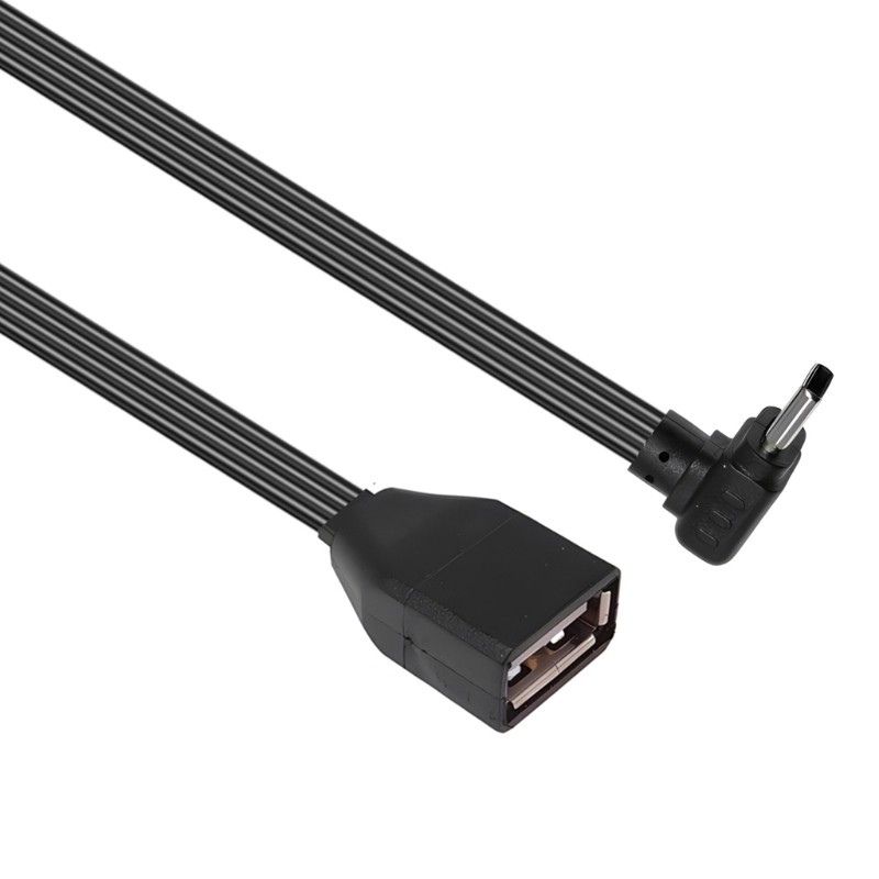 Thin 1.5mm Right Angle/Straight Type C to USB Female OTG Data Transfer Cable