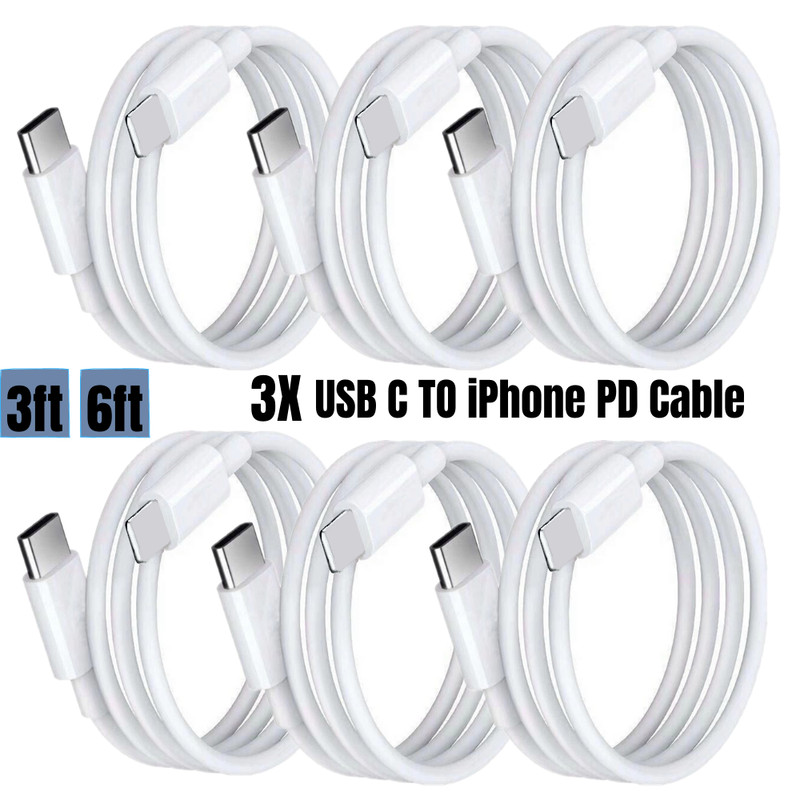 PD 20W Fast Charging Cable Type C to iPhone Cord Charger For iPhone 14 13 12 11 gallery