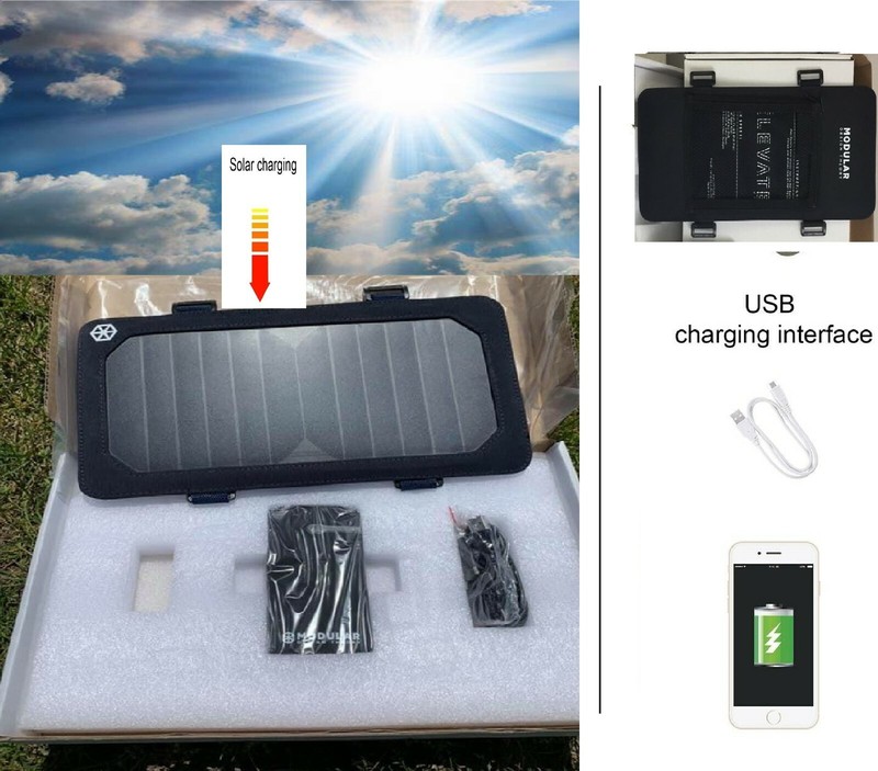 Waterproof Solar Power Bank 6.5W Portable External Battery Charger 5000mAh gallery