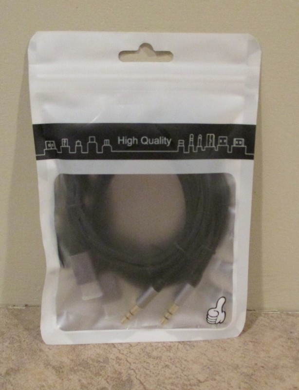 Pkg of 2 USB-C to 3.5mm Aux Cables - New, Original Package - Black - 3.3ft long