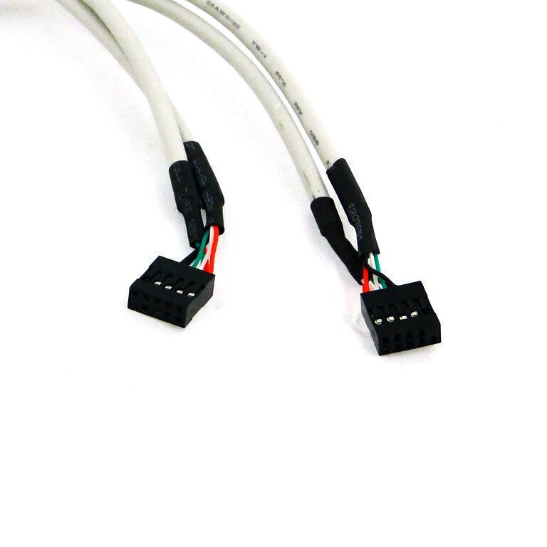NEW PCI 4 PORTS USB 2.0 Female Screw to Motherboard 9p Header cable with Bracket gallery