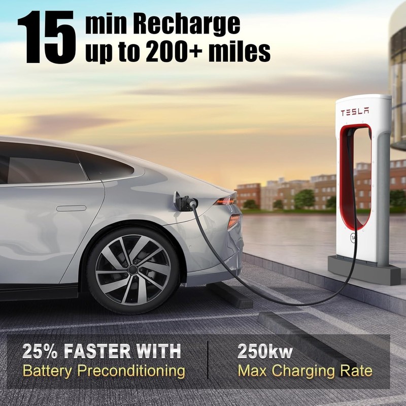 Aipechy 2026 NACS to CCS Adapter 500A 1000V Fast Tesla Supercharger gallery