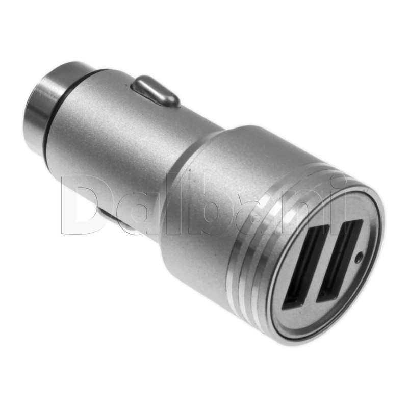 Dual Car Adapter Silver 2.4Ampfor Universal Devices gallery