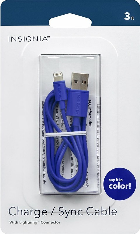 2x Insignia Apple MFi 1M USB cargador para iPhone 14 13 12 11 pro XR Xs X 8 7 6