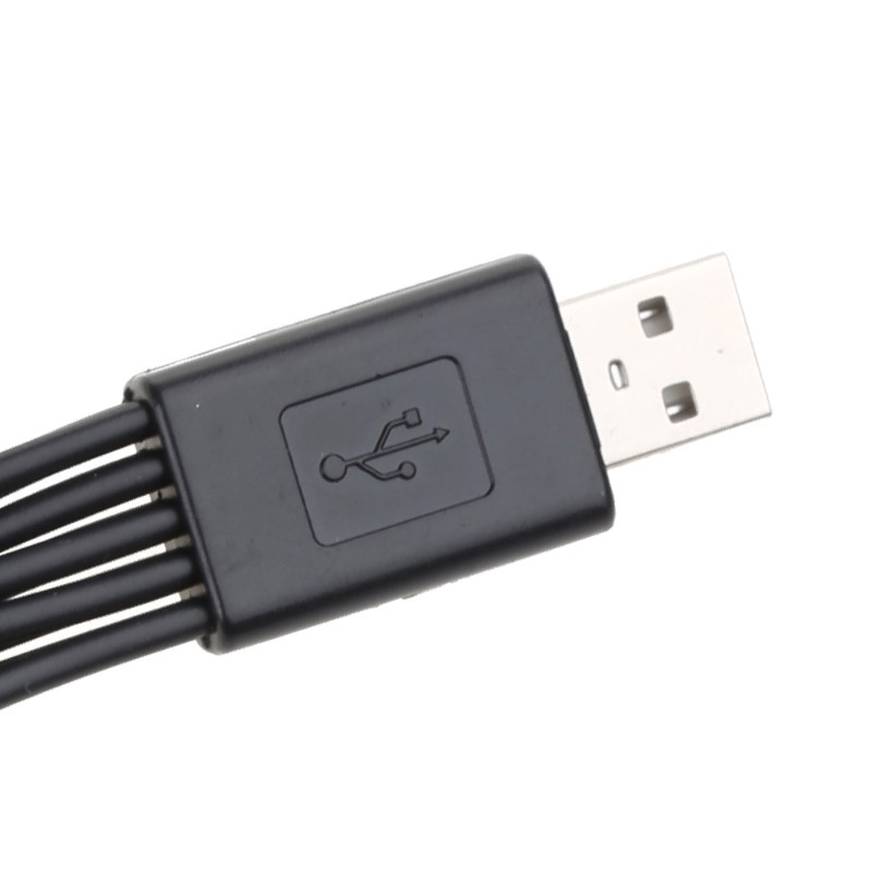 10 in 1 USB Cable Multi-port Universal USB Phone Charger Cable 20cm gallery