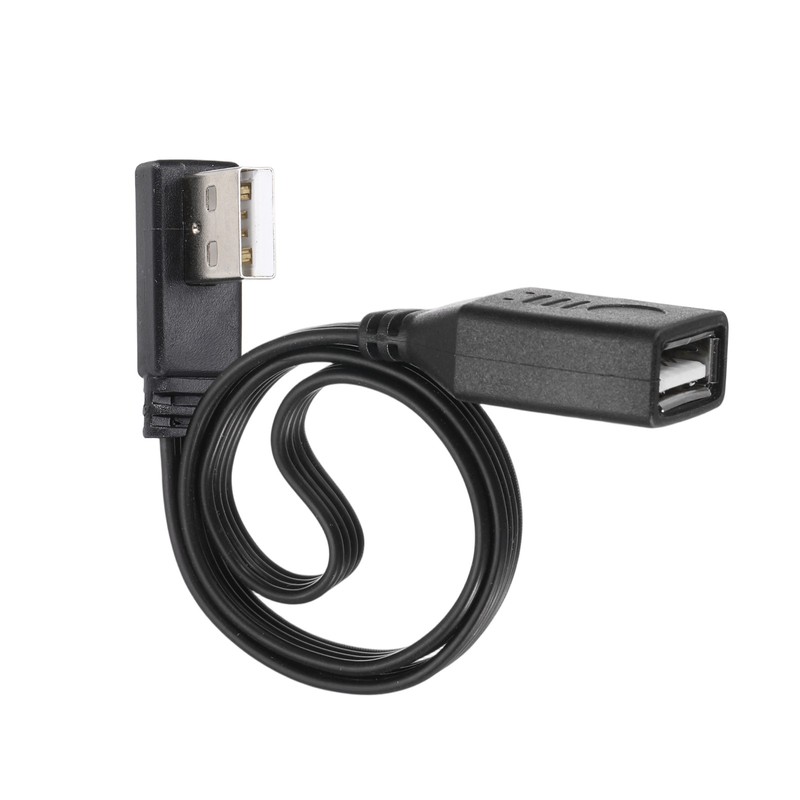 USB2.0 Extension Cable, 11.8 Inch 90 Degree Male to Female Adapter