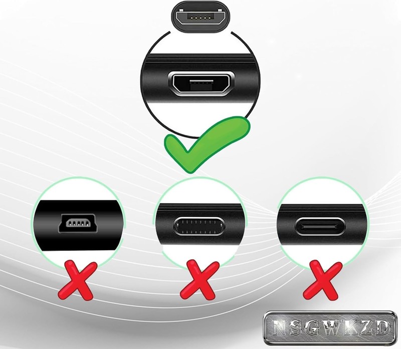 Micro USB Cable 1ft - Left Angle, Data Transfer, Fast Charging Cord Short 12 ... gallery