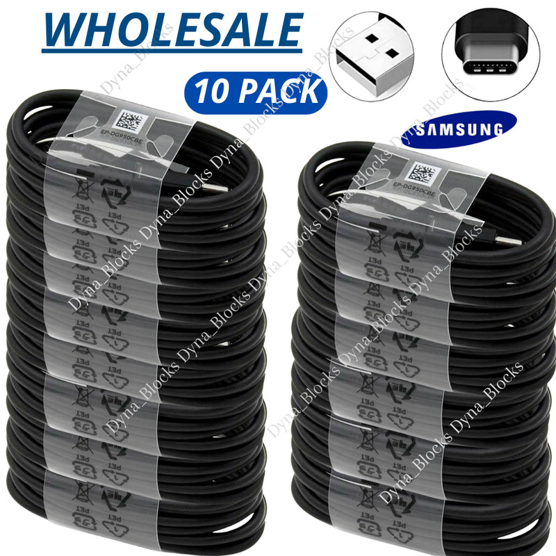 10PACK USB-C Type C FAST Charging Charger Cable For Samsung S10 S9 iPhone 15 16