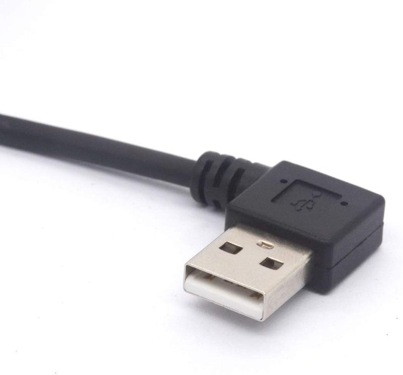 GLHONG Coiled USB C Cable, Right Angle USB 2.0 to USB C Extension Cord 90 gallery