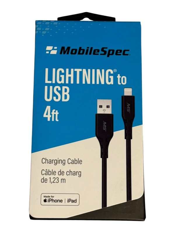 6 Pack Black (4) & White (2) Fast Charger Cable - 4 Foot to USB Cord (Six Total) gallery
