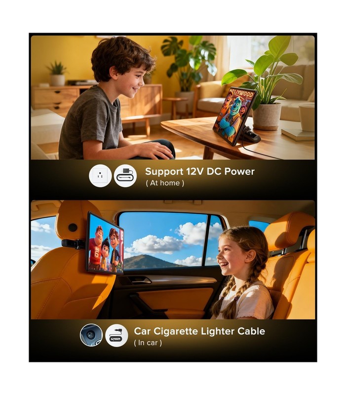 13.5" Android Car TV Headrest Monitor for Back Seat with 4G RAM+64G ROM, Wire... gallery