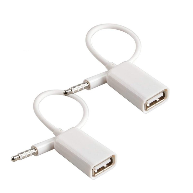 AUX to USB Adapter, 3.5mm Male Audio Jack to USB 2.0 Female Converter Cable, …