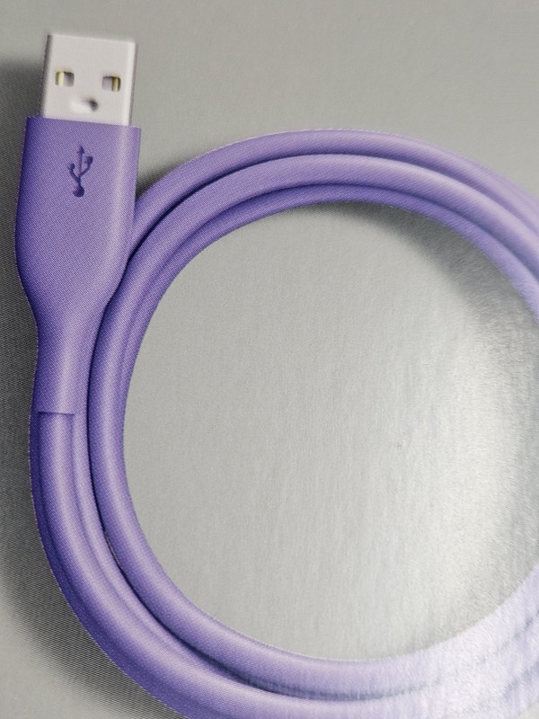 12x Heyday 6 Ft. USB-A Soft Touch Charging Cable Purple New Sealed In Box gallery