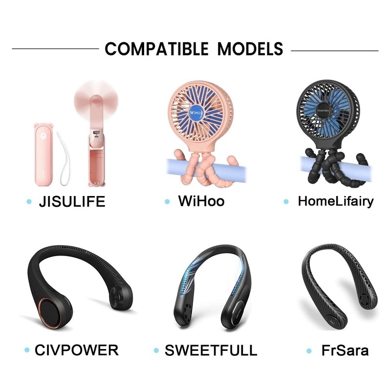 USB Fan Charger Cable for JISULIFE Handheld Mini Fan,WiHoo Fa-n, CIVPOWER Nec... gallery