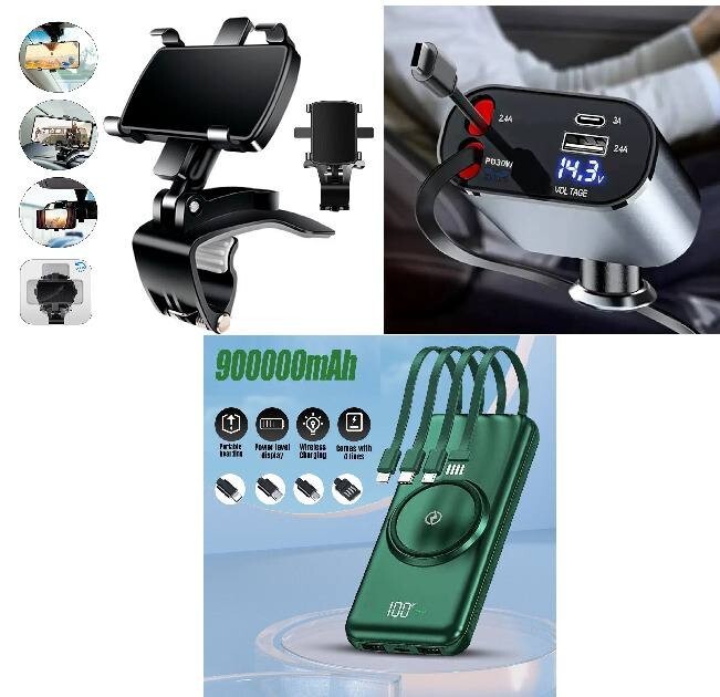 For All Chevrolet Car Support and Charging Set High-Speed Cable Quick Mount