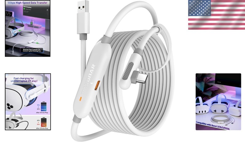 20FT USB 3.0 Link Cable - Compatible with Meta Quest/Pico 4 Accessories gallery