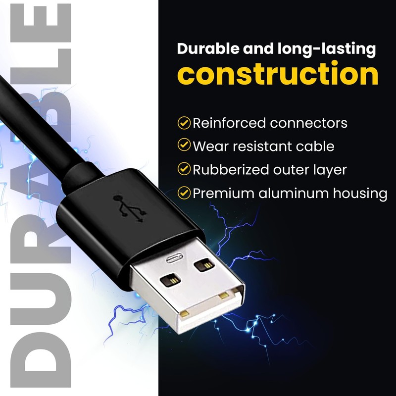 Micro USB Cable 15ft 5 Pack USB to Micro USB Charger Data Transfer Cord gallery