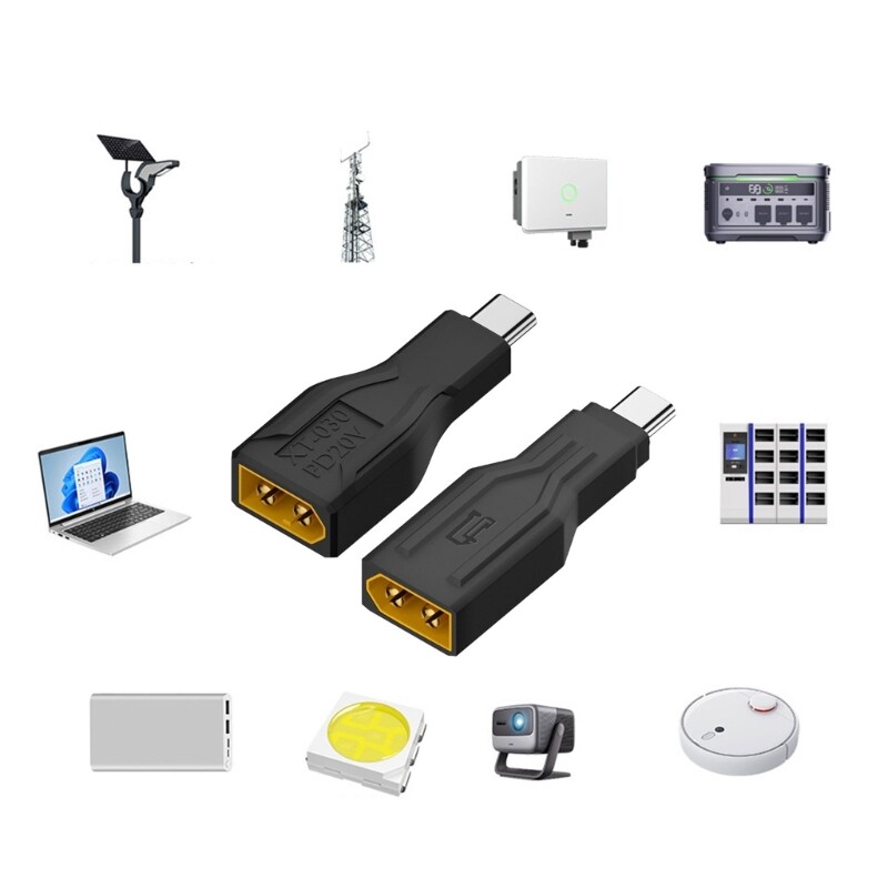 XT60 Male To Type C Male Adapter Connector For Remote Control Model Support 100W gallery