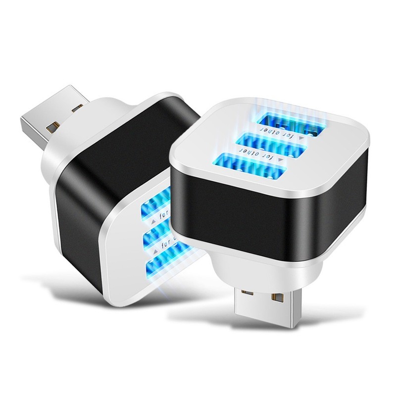 3-Port Mini USB 2.0 Expander Extender Charger Hub Splitter Adapter Connector 3Pc gallery