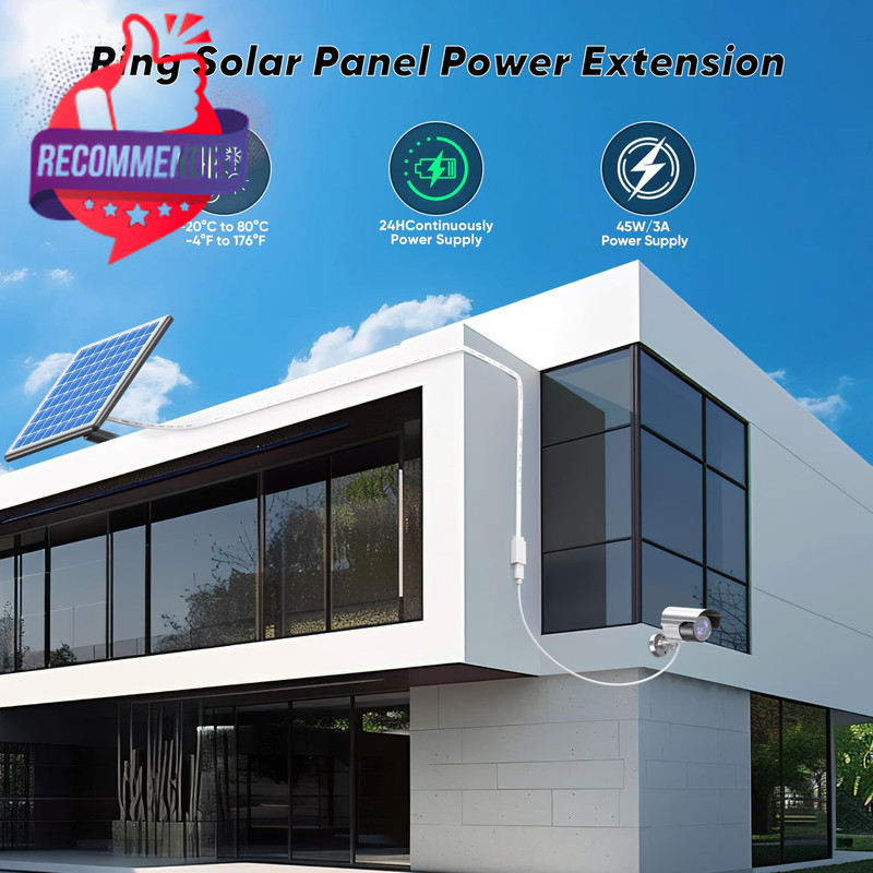 Usb C Extension Cable 10ft For Ring Solar Panel & Camera, 45w Charging gallery
