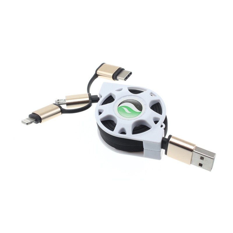 For Kyocera DuraForce/DuraSport – Retractable USB Cable Charger Power Cord